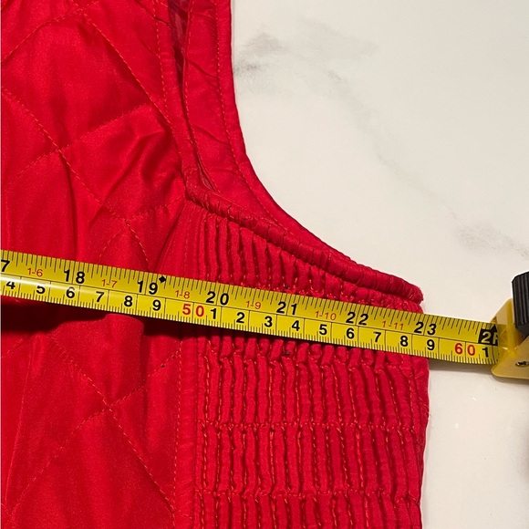 Kim Rogers Red Curvy Puffer Vest, Size 1X – Plus Size Winter Outerwear - Picture 6 of 10